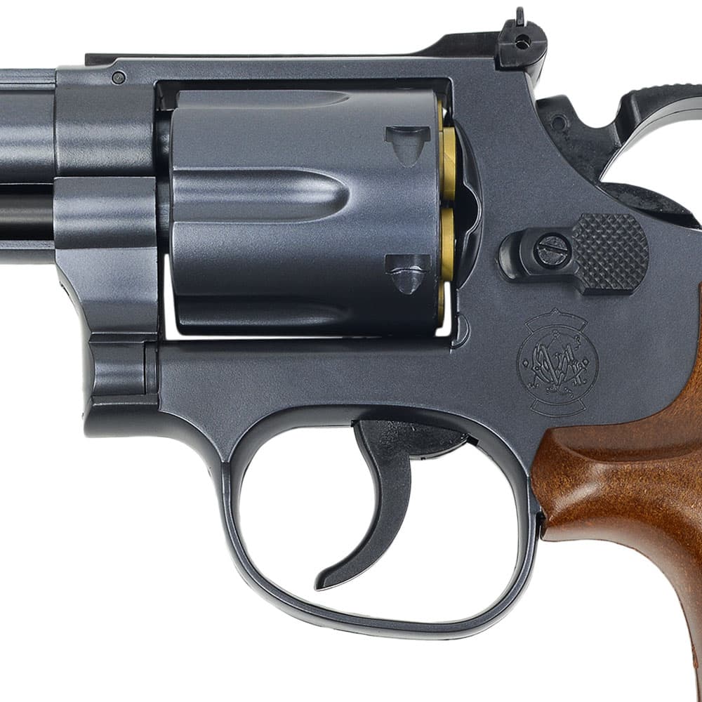 CROWN MODEL エアコッキングガン S&W M19 ウッドタイプグリップ 4