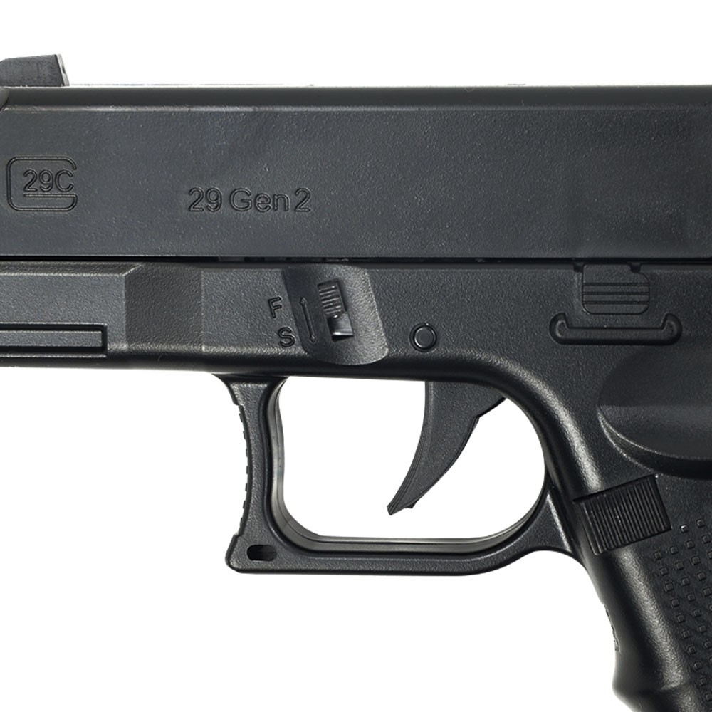 CROWN MODEL エアコッキングガン GLOCK 29C サイレンサー付き ポケット