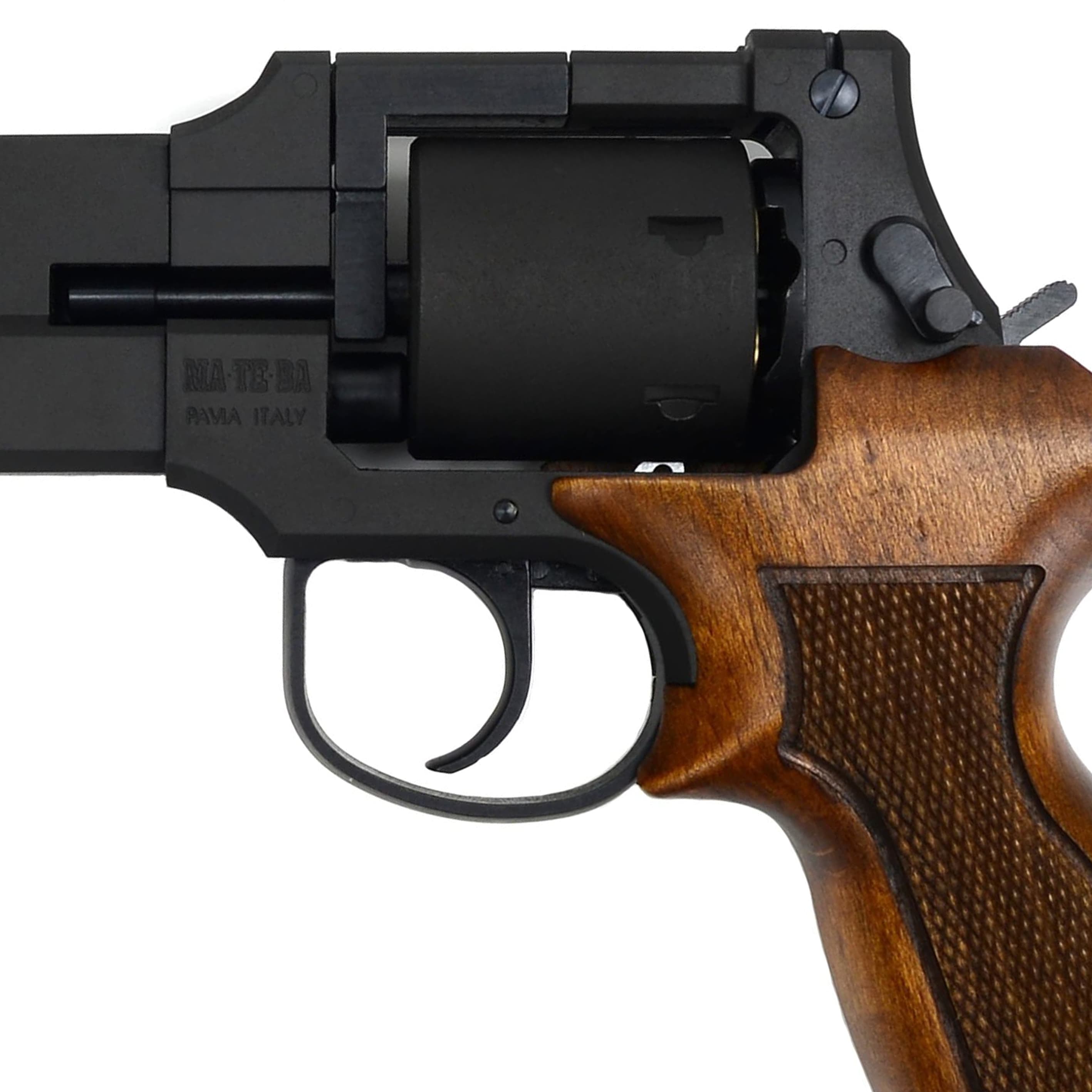 マルシン ガスガン MATEBA Xカートリッジ 6インチ ブラックHW 木製