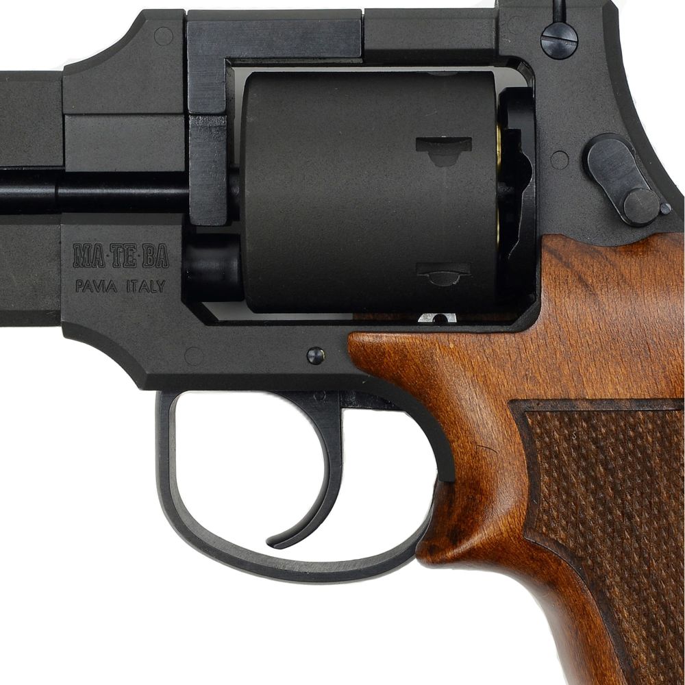 Marushin ガスガン MATEBA マテバ 3インチ ブラックHW 木製ショート