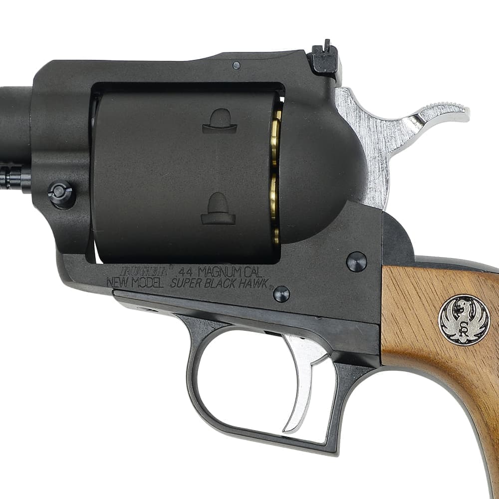マルシン ガスガン SUPER BLACKHAWK 4.62インチ ブラックHW 木製