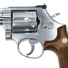 マルシン ガスガン S&W M686 シルバーABS ハーフチェッカー木製グリップ