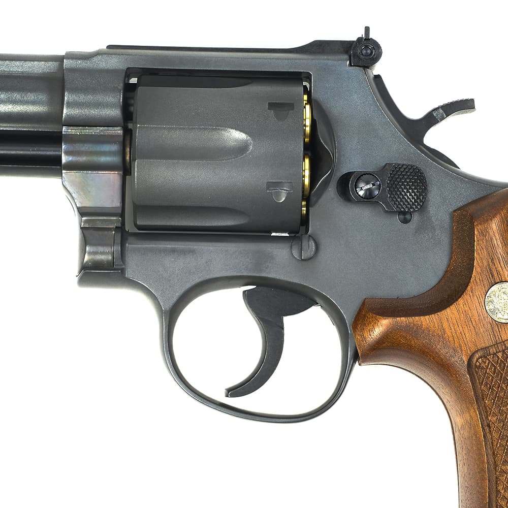 マルシンガスガン希少木製グリップオプション付き マルシン ガスガン S&W M586 エクセレントHW ハーフチェッカー木製