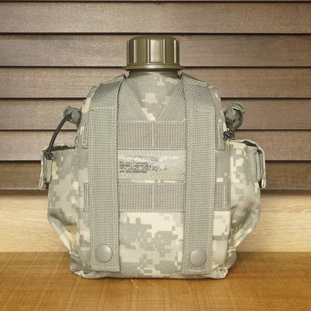 米軍キャンティーンセット 米軍放出品 キャンティーン MOLLE2 ACU迷彩 水筒ポーチセット