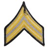 ミリタリーワッペン 2枚組 アメリカ陸軍 階級章 伍長 縫付け