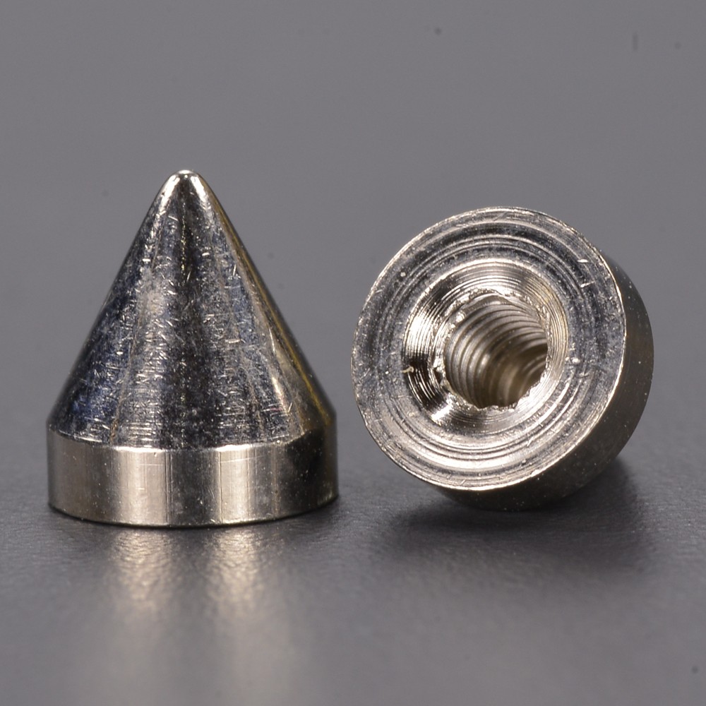 コーンスパイク スタッズ H8mm×φ7mm シルバーカラー | ミリタリー