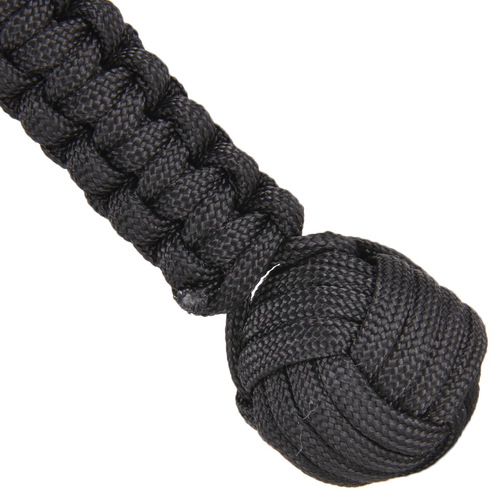 パラコードキーホルダー 猿玉 軽量タイプ 編み込み | ミリタリー