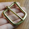 真鍮製 D型バックル 帆型美錠 ベルトバックル