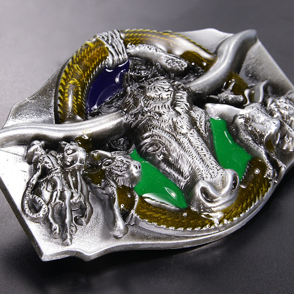 【新品】テキサス　アティチュード　バックル Texas Star Longhorn Classic Attitude Buckle (A492RTS)