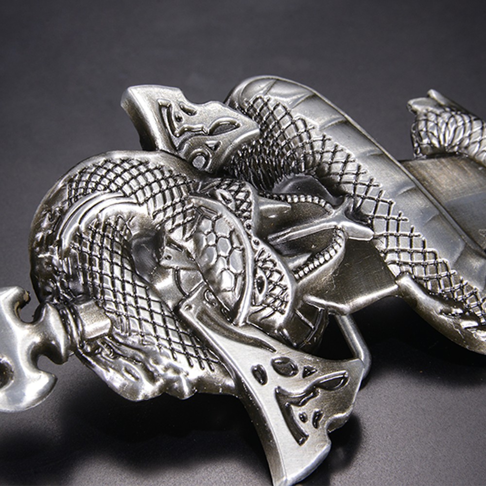 ミリタリーショップ レプマート / ベルトバックル 蛇 剣 亜鉛合金製