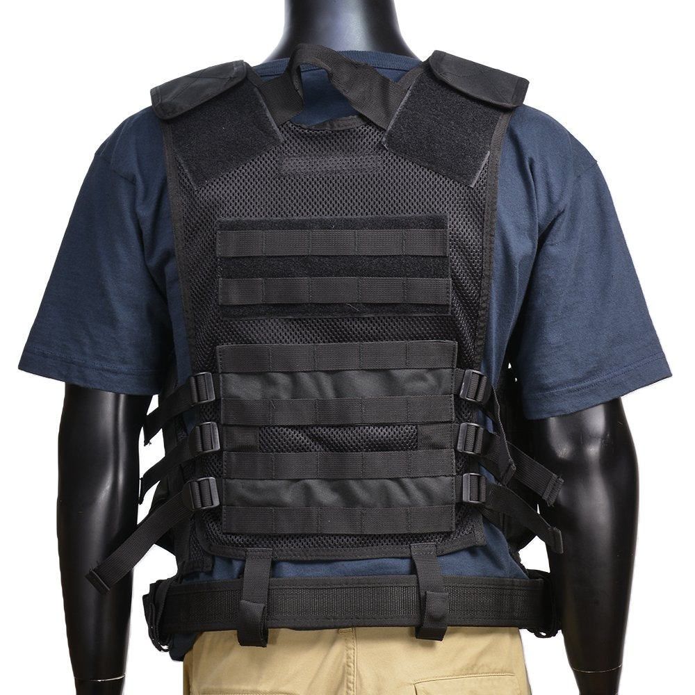 Rothco ミリタリーベスト クロスドロー 右利き用 ベルト付 [ブラック ] ロスコ タクティカルベスト アサルトベスト ミリタリーグッズ Rothco ミリタリーベスト クロスドロー 右利き用 ベルト付