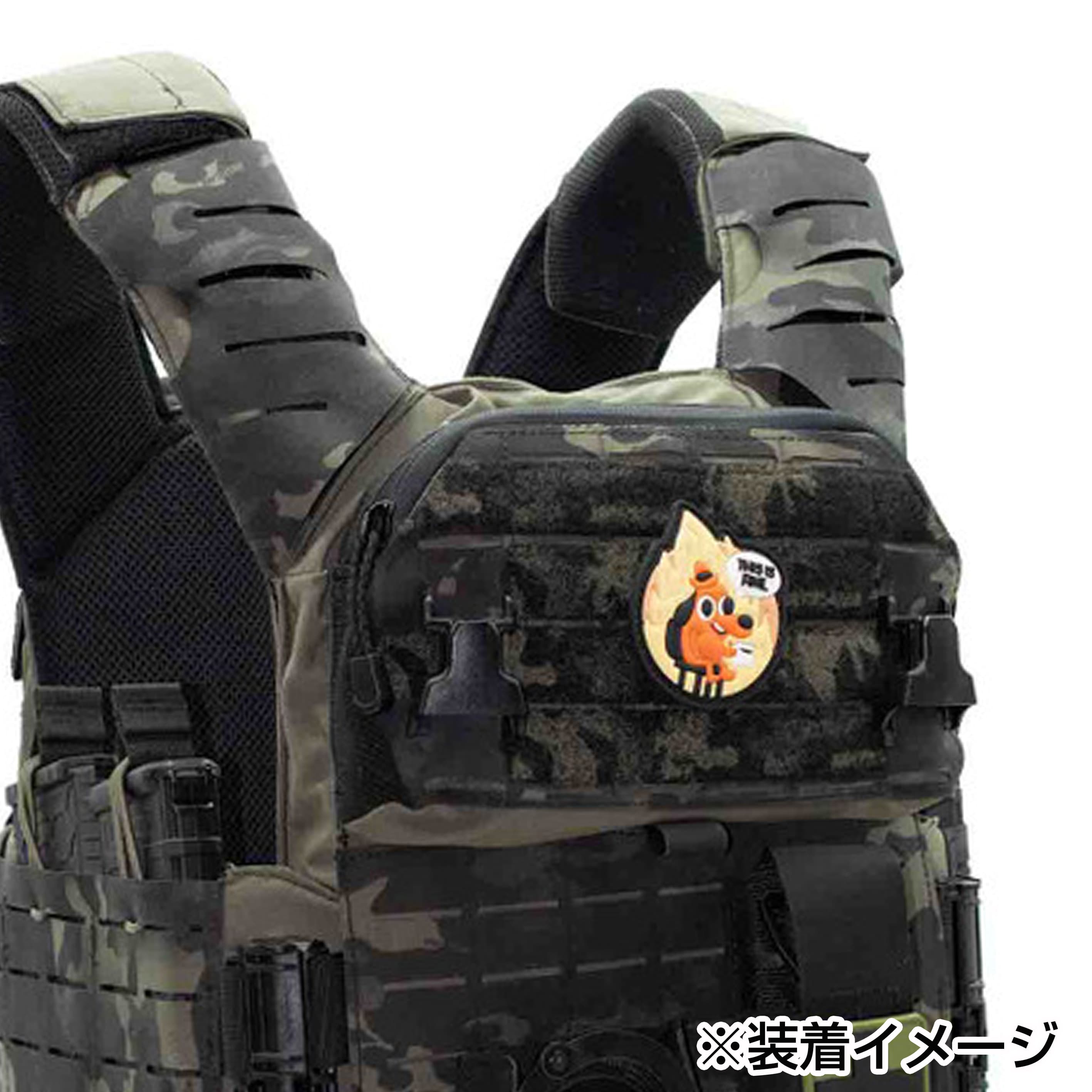 SHELLBACK TACTICAL ワッペン This is Fine ベルクロ SBT-P0012