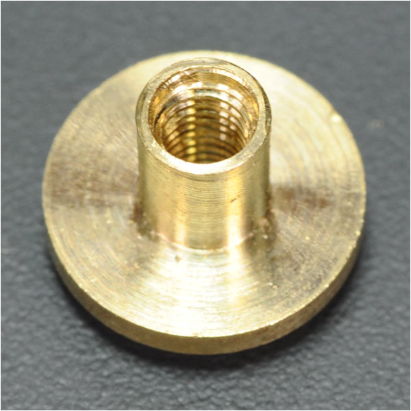 シカゴスクリュー 真鍮 コンチョネジ 穴あき 10mm | ミリタリー