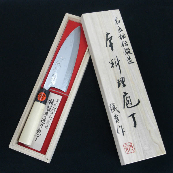 出刃包丁 田中一之刃物製作所 誠貴作 積層鋼 165mm | ミリタリー