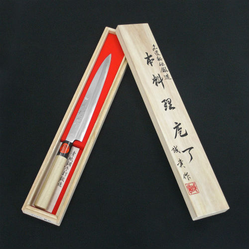 田中一之刃物製作所210ミリ柳刃銀三 Amazon｜包丁 銀三 ステン 柳刃