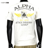 ALPHA 半袖Tシャツ ロゴ ホワイト