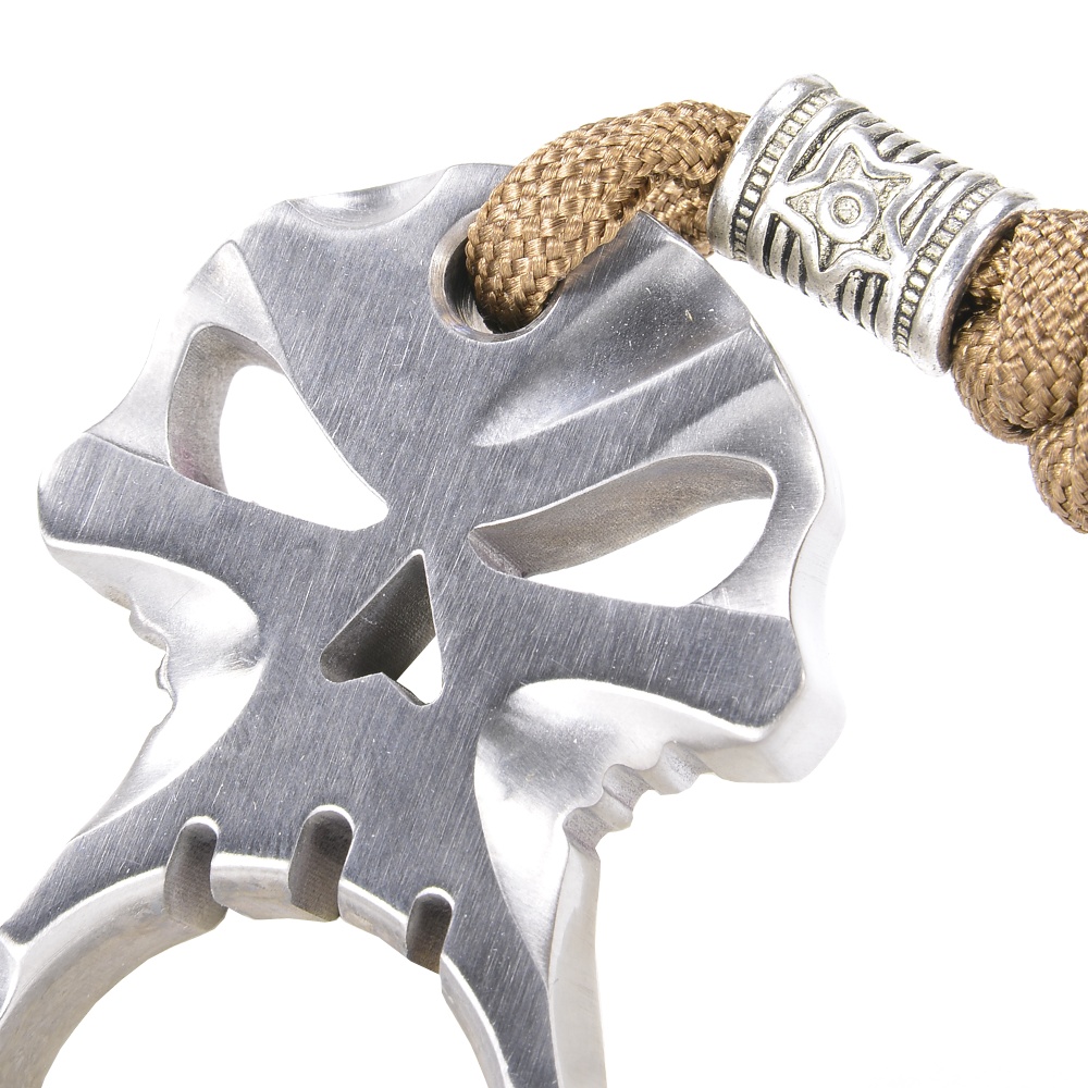 チタン製クボタン キーホルダー スカルヘッド | ミリタリーショップ