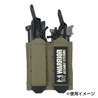 Warrior Assault Systems ピストルマグポーチ Laser Cut ダブルバンジー MOLLE対応 W-LC-DBPP