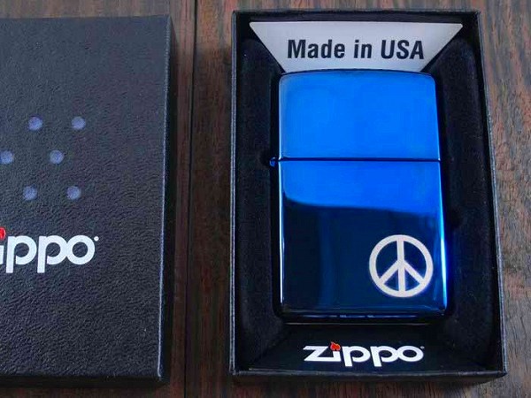 ZIPPO 21055 PEACE ON THE SIDE サファイアブルー | ミリタリー