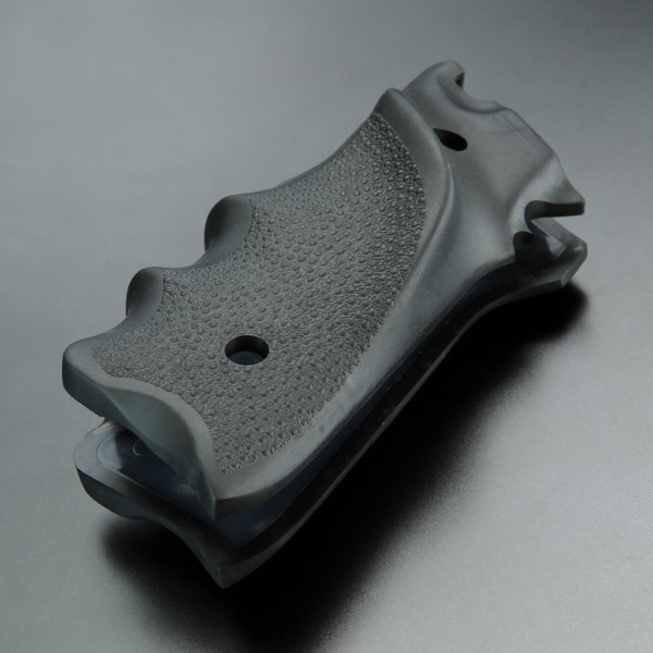 HOGUE ガングリップ ルガー MK2用 ラバー製 フィンガーグルーブ付き