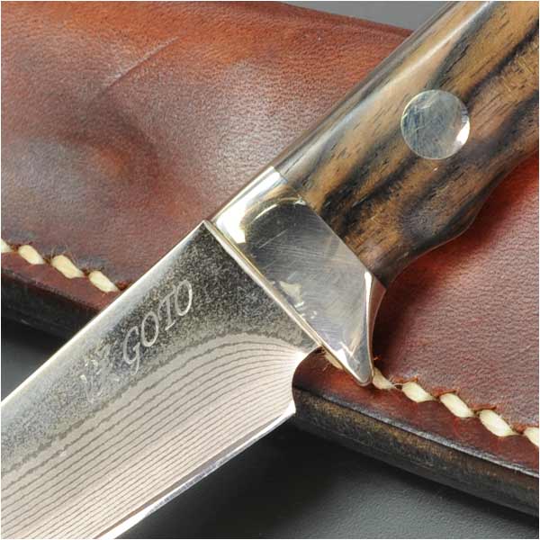 ハンドメイドナイフ 黒柿 レザーベルト 【公式通販】