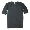 AVIREX 5分袖Tシャツ 無地 デイリー Uネック ワッフル
