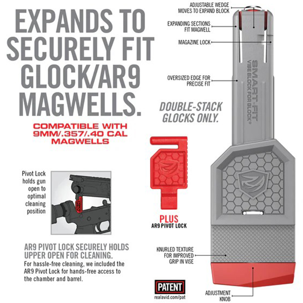 REAL AVID バイスブロック Smart-Fit 万力固定 9mmAR/Glock用