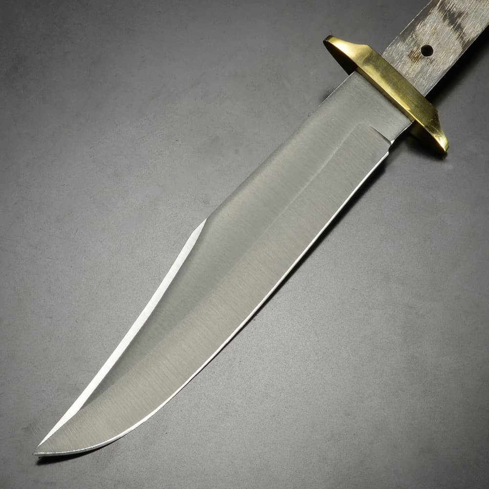 Knifemaking ナイフブレード 真鍮製ガード付き ステンレス製 クリップ