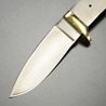 Knifemaking ナイフブレード 真鍮製ガード付き ステンレス製 ドロップポイント BL129