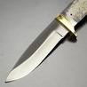 Knifemaking ナイフブレード 真鍮製ガード付き ステンレス製 セイバーグラインド BL-7709