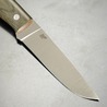 BRISA Knives アウトドアナイフ TRAPPER 115 グリーンマイカルタ Elmax フラットグラインド 専用シース付き 075