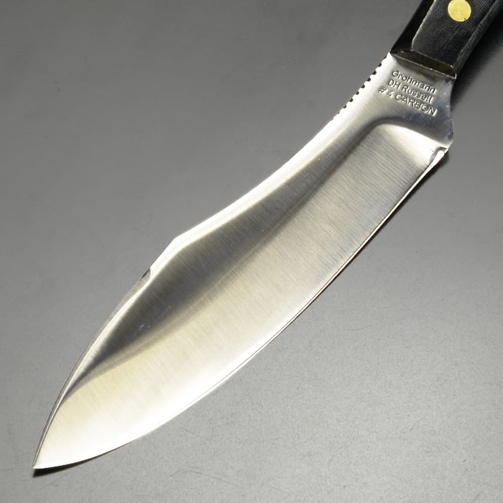 Grohmann スキナー Survival Knife ブラックリネンマイカルタ M4C