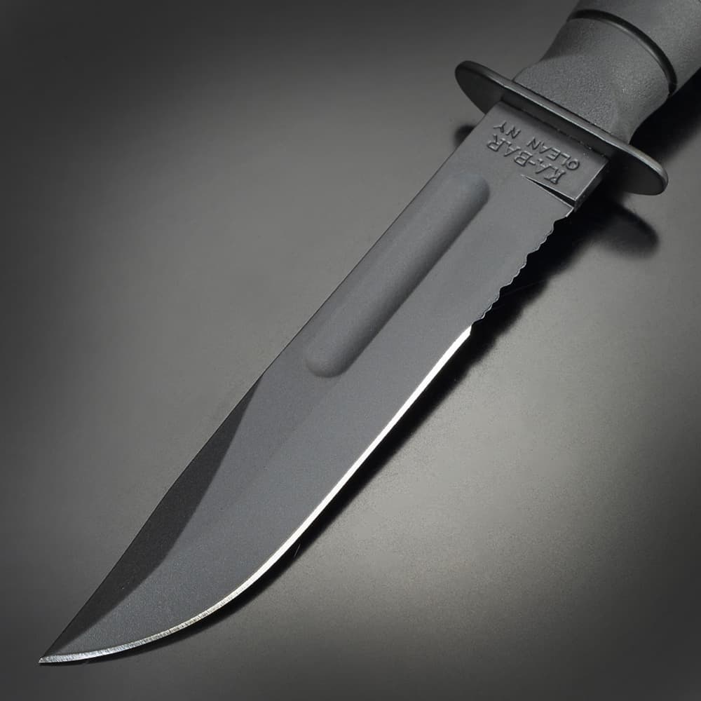 Ka-Bar アウトドアナイフ 波刃 1095炭素鋼 カイデックスシース付属