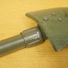ドイツ軍放出品 折りたたみスコップ 三つ折り 樹脂製ケース付き オリーブドラブ