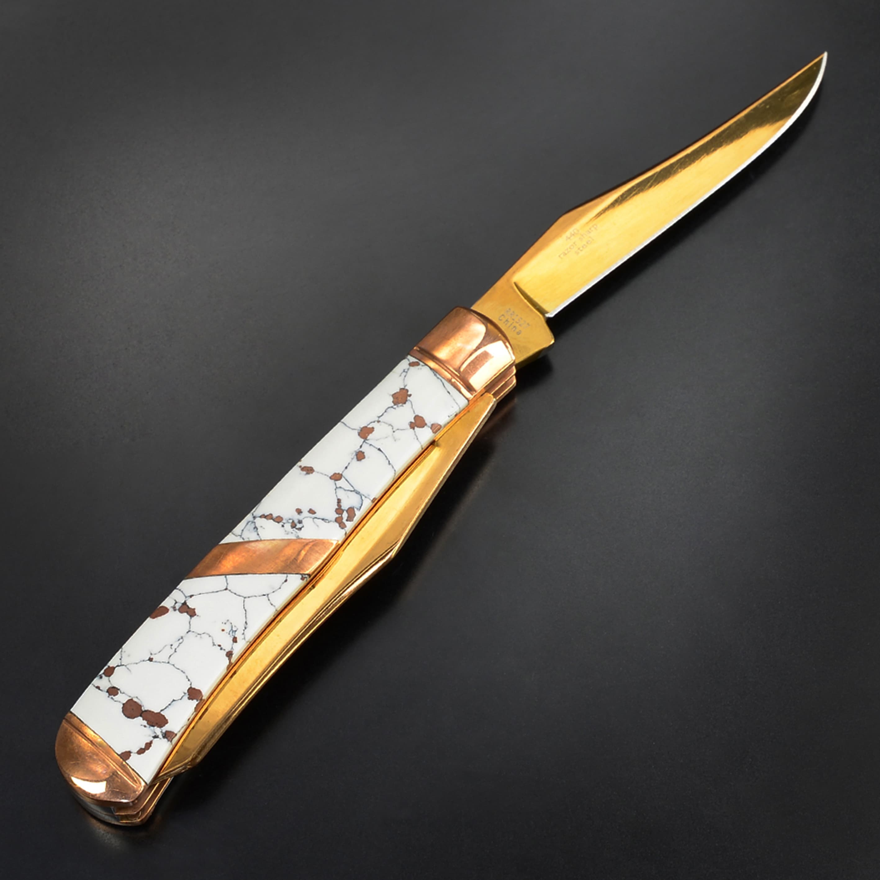 Rough Ryder 折りたたみナイフ Copperstone トラッパー RR1527 