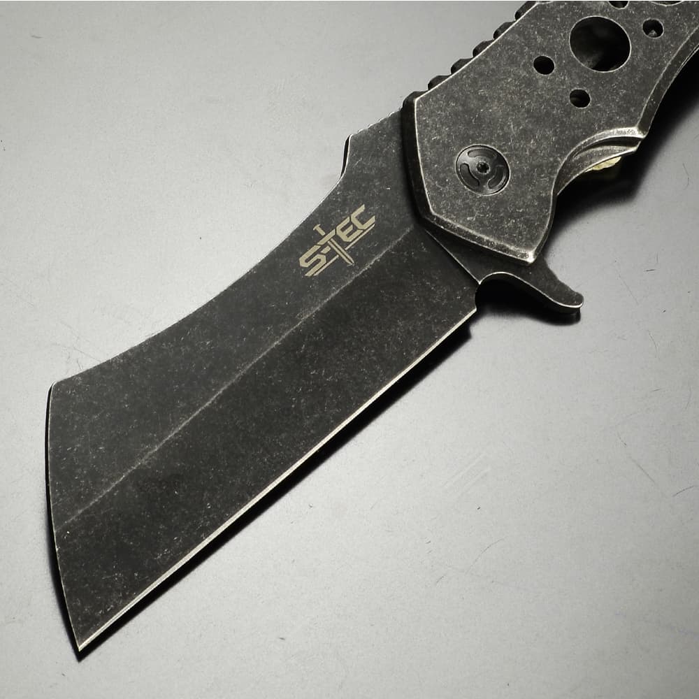 ミリタリーショップ レプマート / S-TEC 折りたたみナイフ 直刃 