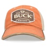 BUCK 帽子 89085 ロゴ入り オレンジ カーキ