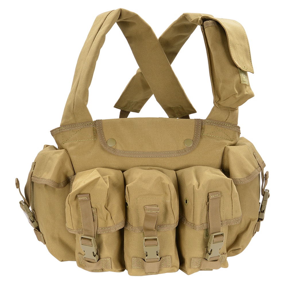 オリーブドラブ チェストリグキャメル入り付き CONDOR チェストリグ M16マガジン6本 CR [ オリーブドラブ ] OUTDOOR