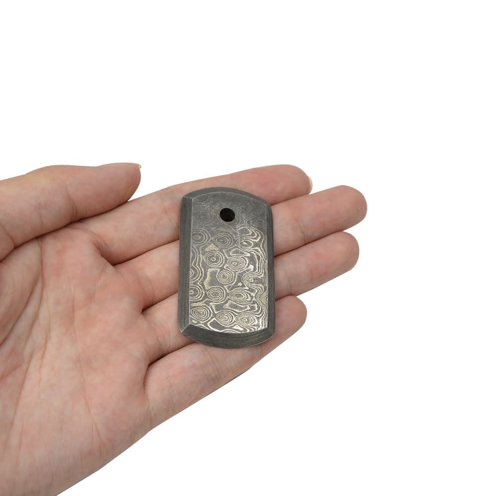 ドッグタグ GRINDWORX ダマスカス鋼製 ミリタリーショップ レプマート