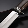 ボウイナイフ 直刃 ライフルモチーフ 木製ハンドル