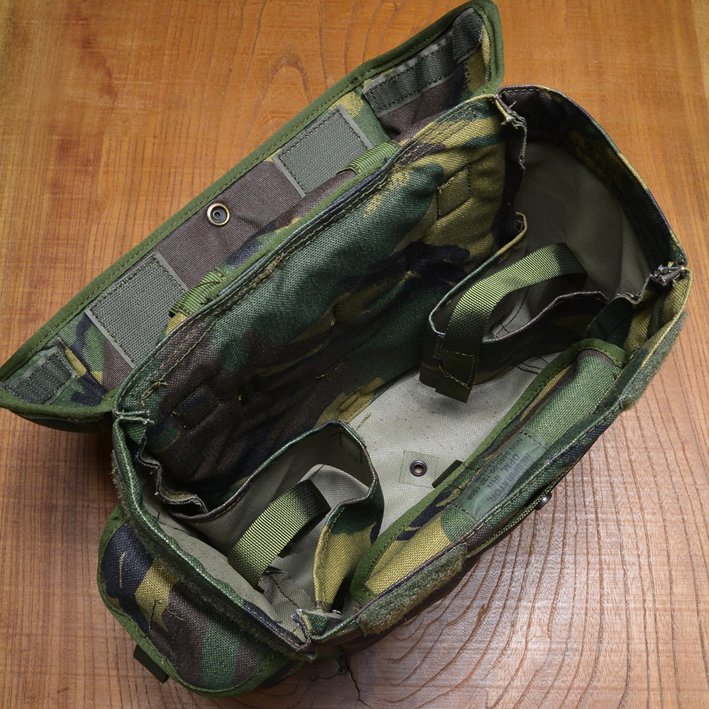 イギリス軍放出品 ガスマスクバッグ DPM迷彩 デッドストック品