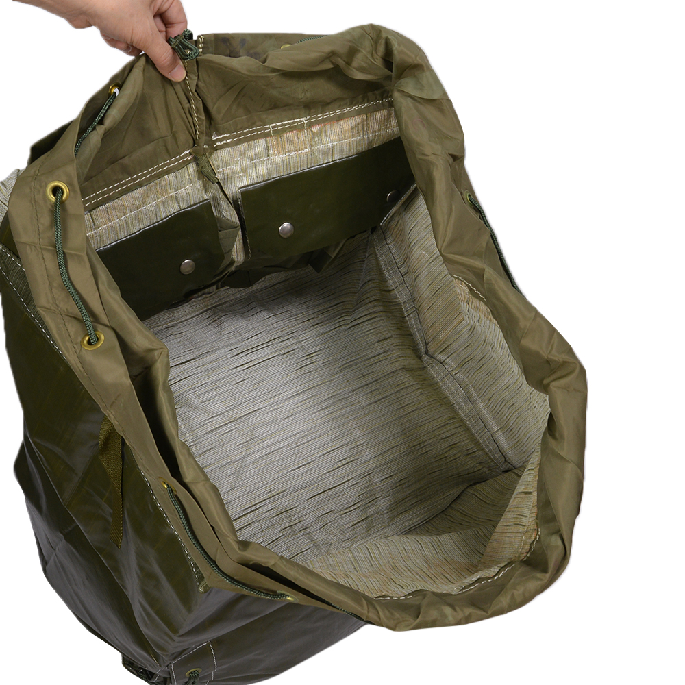 チェコ軍放出品 PVC ダッフルバッグ 大容量95L オリーブドラブ