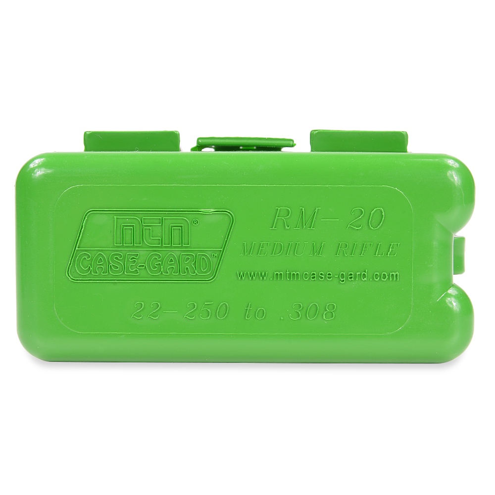 MTM 樹脂製 ライフル弾薬ケース 20発収納 ベルトクリップ付