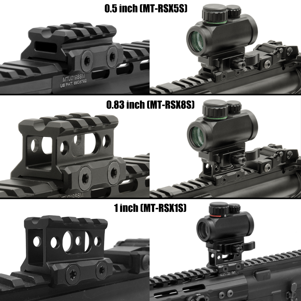 LEAPERS UTG ライザーマウント 3スロット 軽量 アルミ製 スーパー