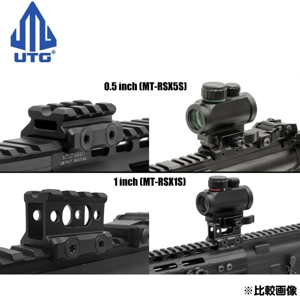 LEAPERS UTG ライザーマウント 3スロット 軽量 アルミ製 スーパー