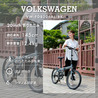 【直送 代引き不可】 OTOMO 折りたたみ自転車 VW-FDB206ALBKL マットブラック 67375