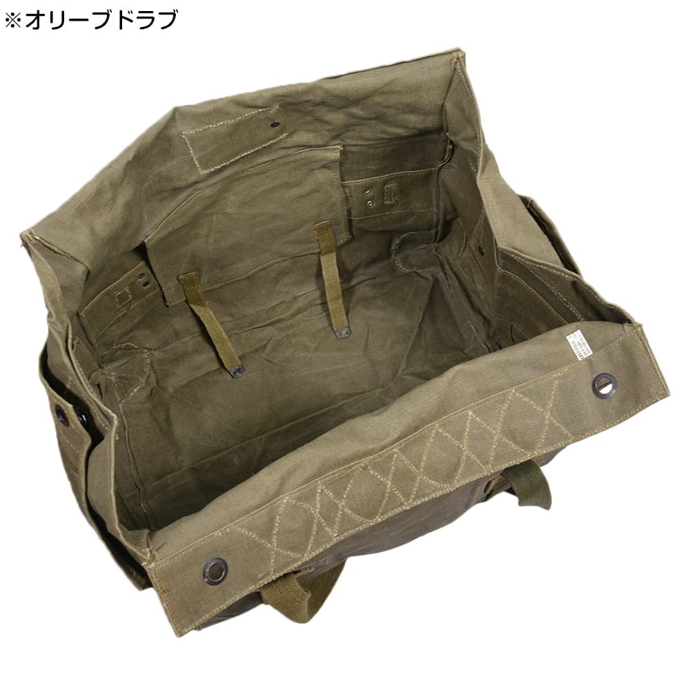 イタリア軍放出品 チェーン付 パラシュートバッグ 59L ミリタリー
