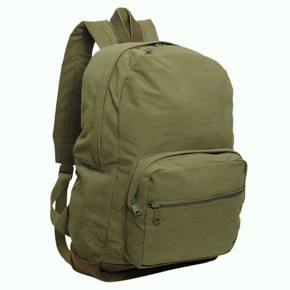 Rothco バックパック 20L ヴィンテージ加工 9666 コットン製 オリーブ