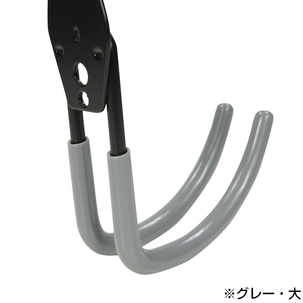 ミリタリーショップ レプマート / 壁掛けフック 金属製 J字型 ダブル