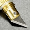 ミニカッターナイフ 真鍮製 カプセル型 ステンレスブレード 防水 小型 キーホルダーナイフ